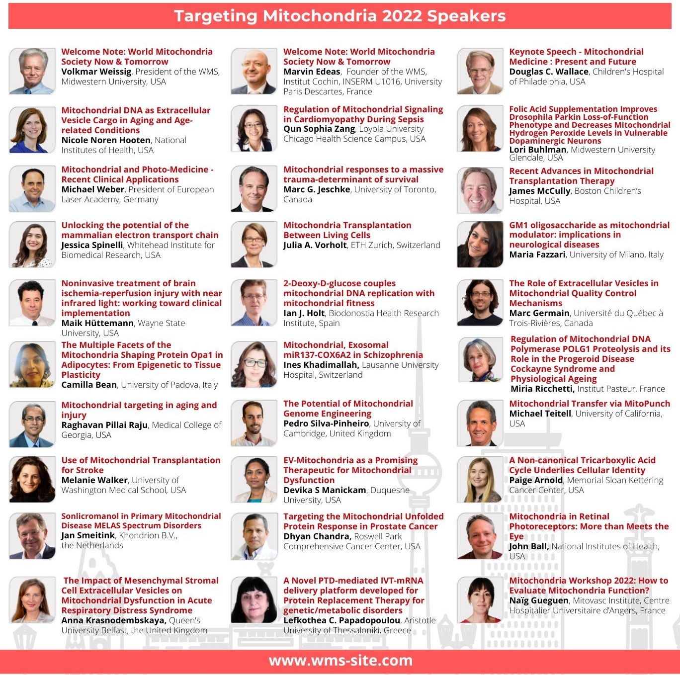 Mitochondria 2022 Speakers UPDATED 2