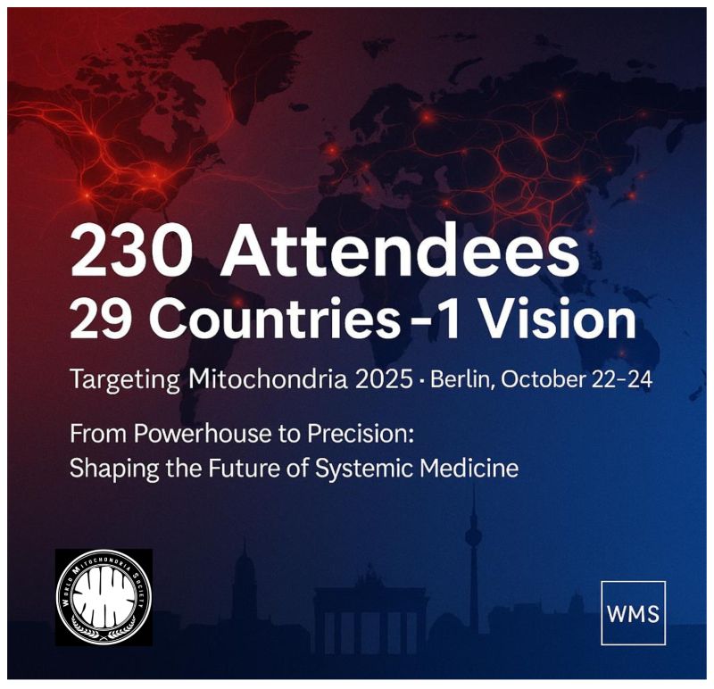 Targeting Mitochondria 2025, A Record-Breaking Edition Defining the Next Frontier of Medicine